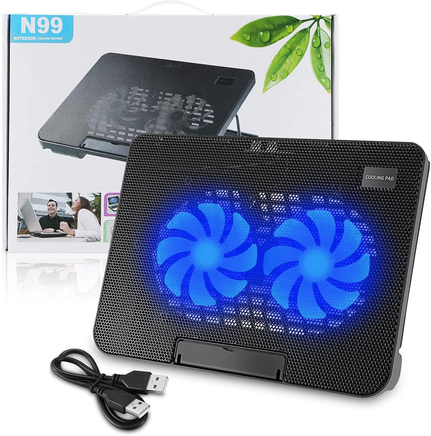 Laptop Fan Dual - N99 Laptop Cooling Fan - Laptop Stand