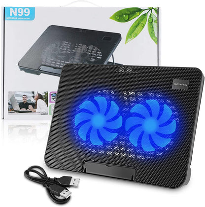 Laptop Fan Dual - N99 Laptop Cooling Fan - Laptop Stand