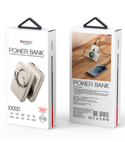 YESIDO YP60 10000mAh Magnetic Wireless Power Bank