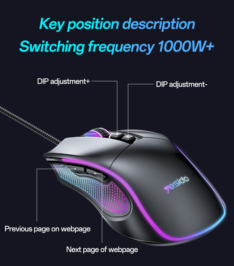 Yesido KB20 Wired Professional Gaming Mouse
