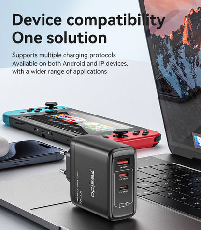 Yesido-YC142 Super Fast GaN Charging- 100w