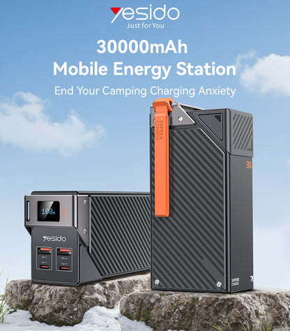 YP63 30000mAh LED Display Six-port Power Bank