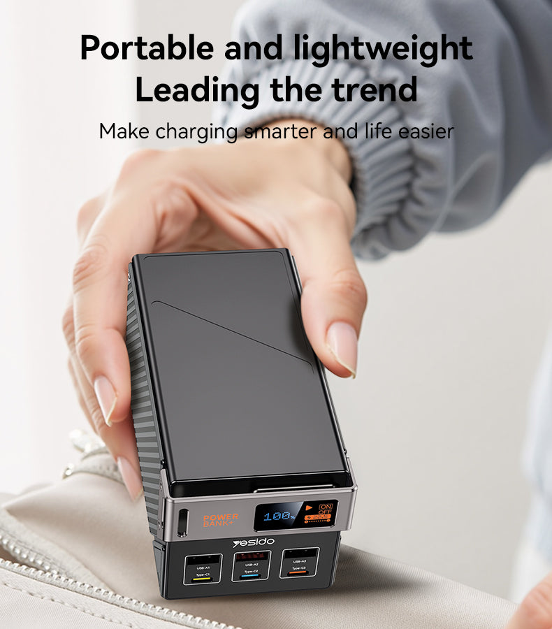 YP63 50000mAh LED Display Six-port Power Bank