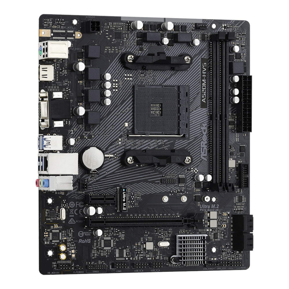 ASRock A520M-HVS AMD AM4 M-ATX Motherboard