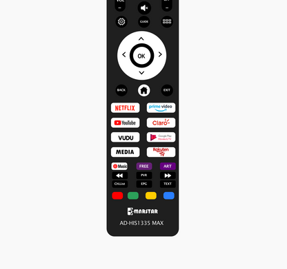 i-MARSTAR AD-HIS1335 Hisense Smart TV Remote Control