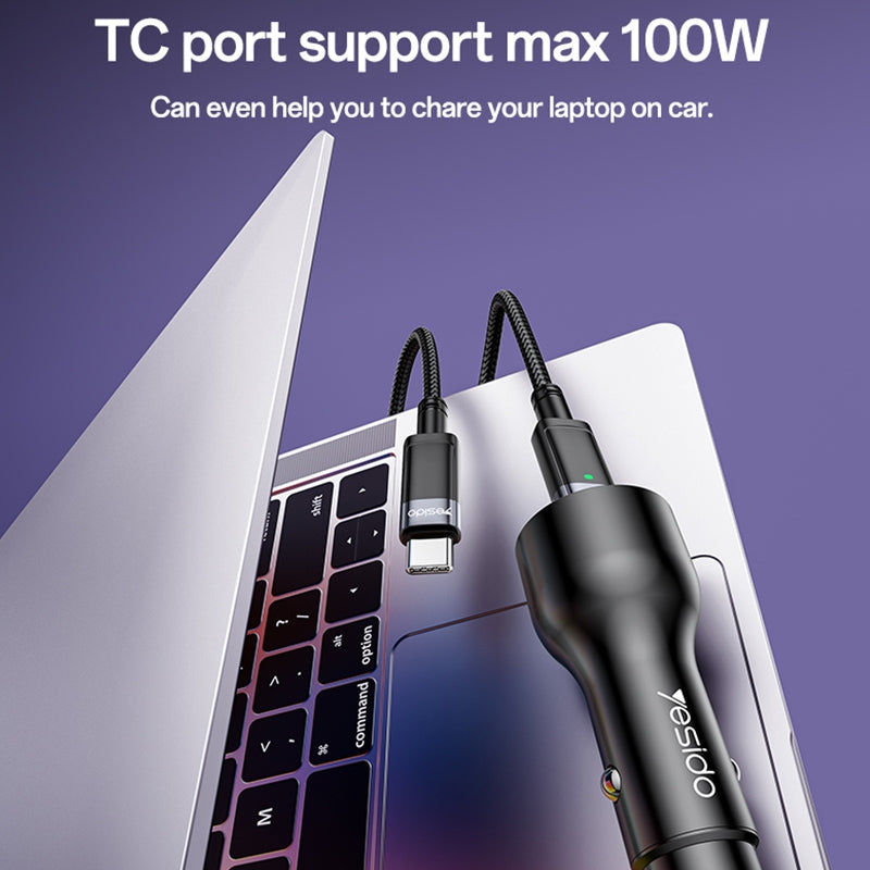 Yesido Y65 PD100W Super Fast Car Charger