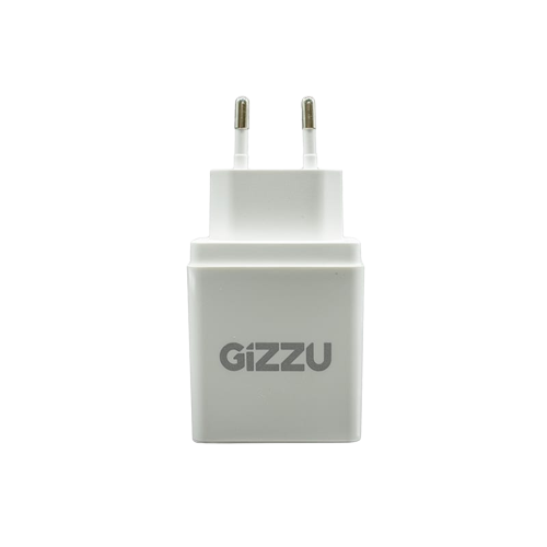 GIZZU Wall Charger Dual USB Port 3.4A - White