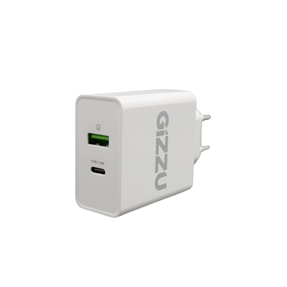 GIZZU Wall Charger Type C 36W PD QC3.0 18W - White