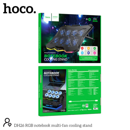HOCO DH26 Laptop RGB 8 Fan Cooling Stand