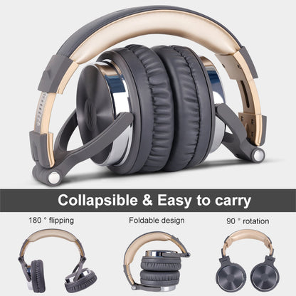 Oneodio Pro 10 Professional Wired Over Ear DJ and Studio Headphones - BK