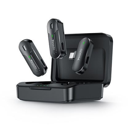 YESIDO KR17 Wireless 2 in 1 Lavalier Microphone