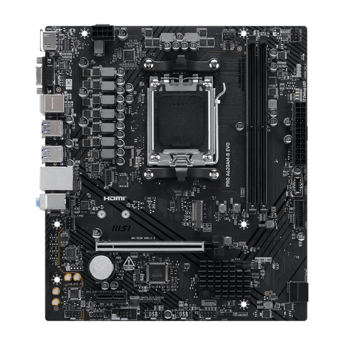 MSI PRO A620AM-B EVO AM5 M-ATX Motherboard