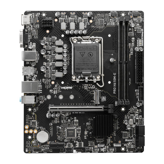 MSI PRO H610M-E Intel LGA1700 DDR5 M-ATX Motherboard