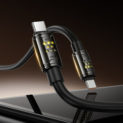 HOCO U143 Fast Charge PVC Data Cable 240W Type-C to Type-C - 1.2m