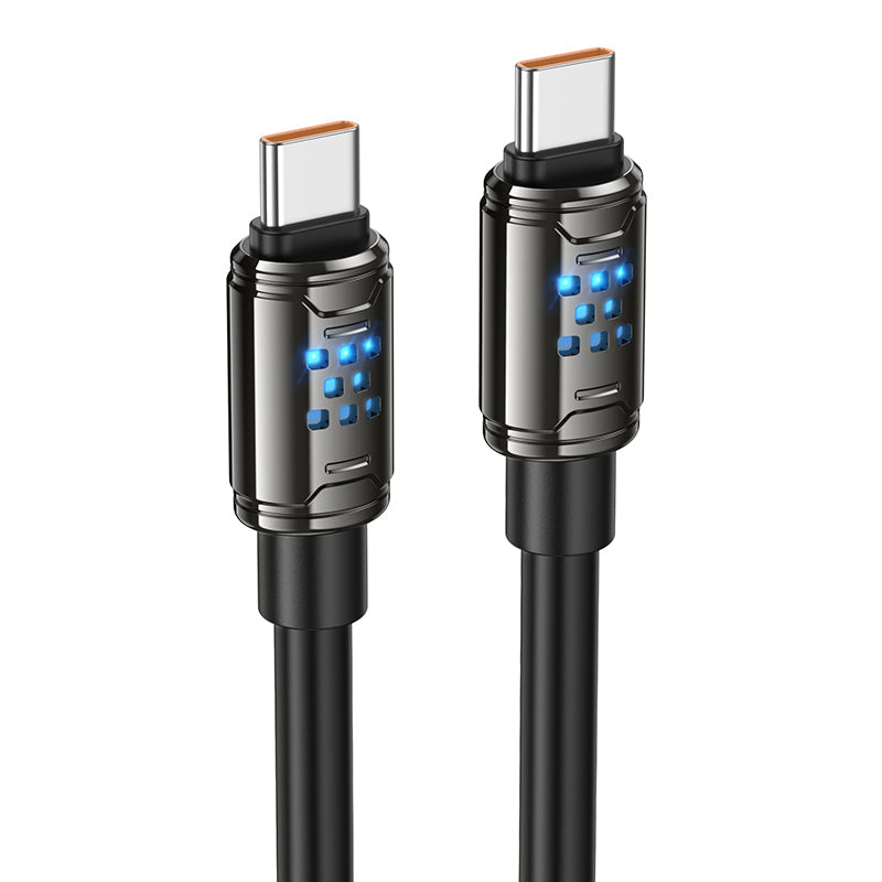 HOCO U143 Fast Charge PVC Data Cable 240W Type-C to Type-C - 1.2m