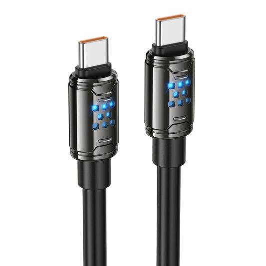 HOCO U143 Fast Charge PVC Data Cable 240W Type-C to Type-C - 1.2m