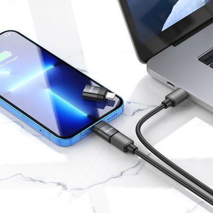 Hoco UA17 Adapter For iPhone to Type-C Female ( Charge & Data transfer) - (pack of 5)