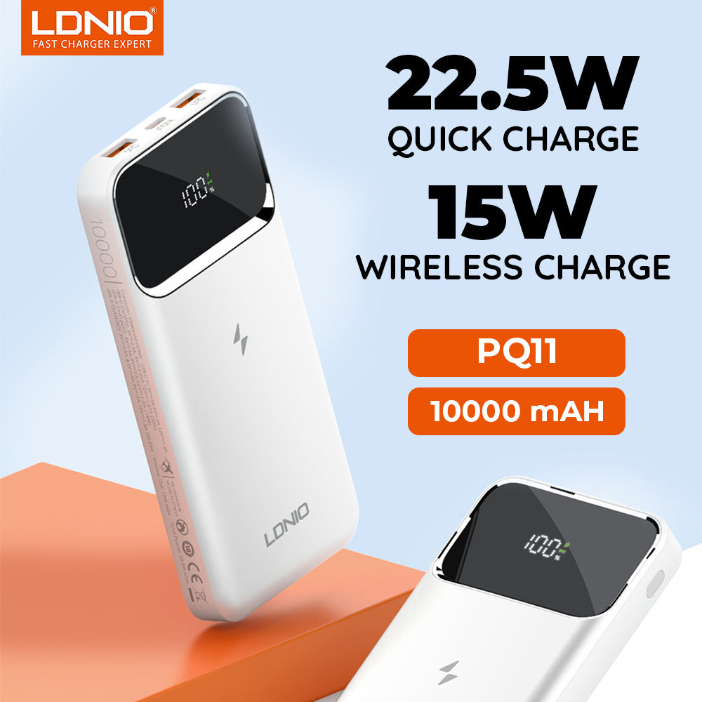 LDNIO PQ11 | 15W  Magnetic Wireless Power Bank 10000mAh