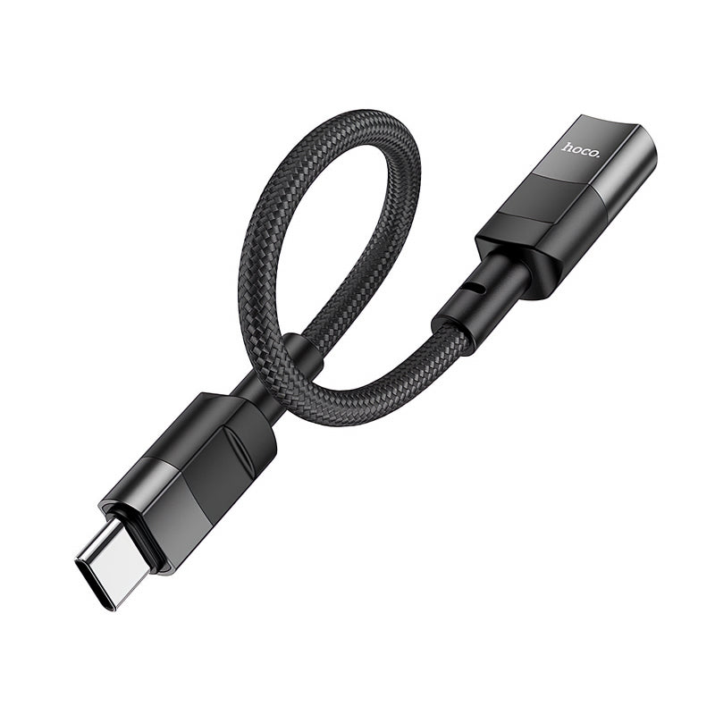 Lightning to USB-C Adapter Hoco U107 - (10cm) (pack of 2)