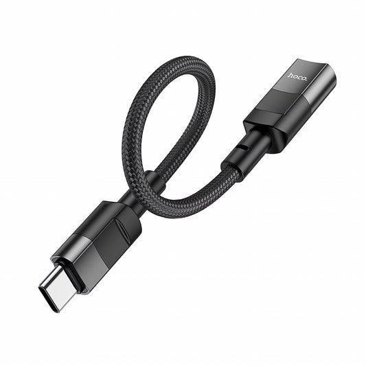 Lightning to USB-C Adapter Hoco U107 - (10cm) (pack of 2)