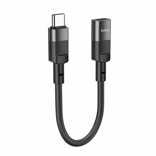 Lightning to USB-C Adapter Hoco U107 - (10cm) (pack of 2)