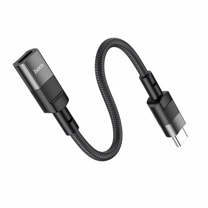 Lightning to USB-C Adapter Hoco U107 - (10cm) (pack of 2)