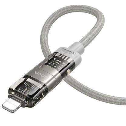 hoco U151 240W 4 in 1 USB and Type-C to Type-C and 8 Pin Charging Cable- 1.2m