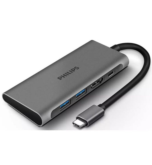 Philips USB-C 3.0 4-Port Mini Hub with USB-C PD