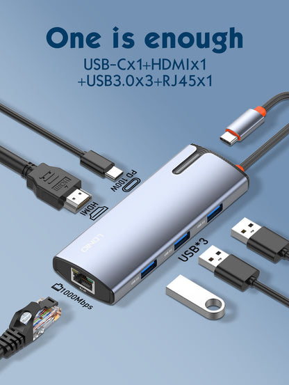 LDNIO DS-15H PD100W 5 in 1 Port USB C 3.0 Hub With 4k HDMI