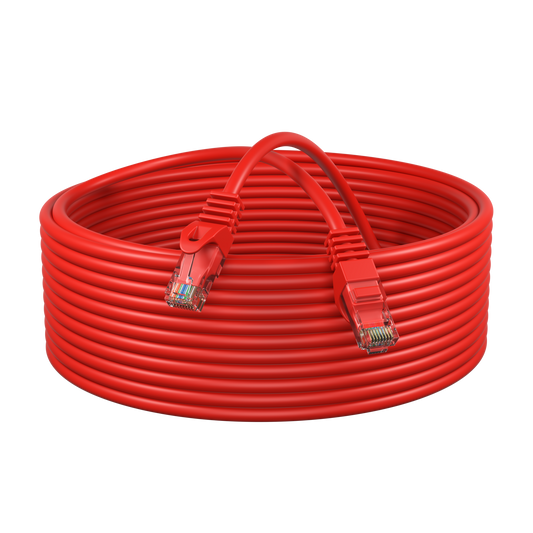 Pollen CAT6 Ethernet Patch Cable  UTP, 24AWG - Red