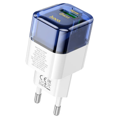 HOCO-C131A-Fast Charger 30Watt With Dual Port USB+ Type C