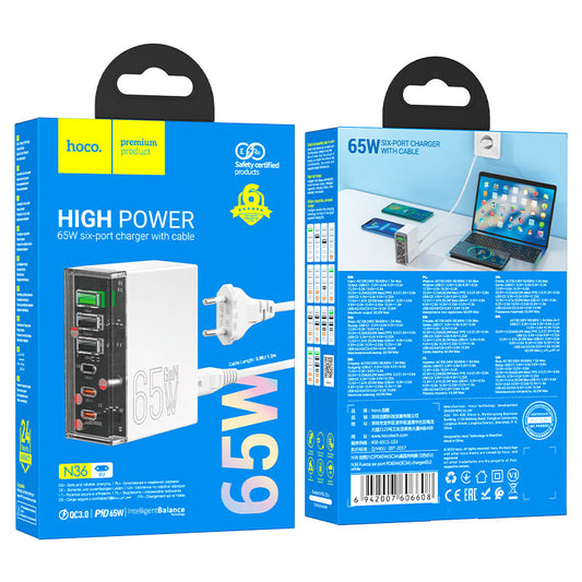 Hoco N36 GaN Charging station PD65W + QC3.0