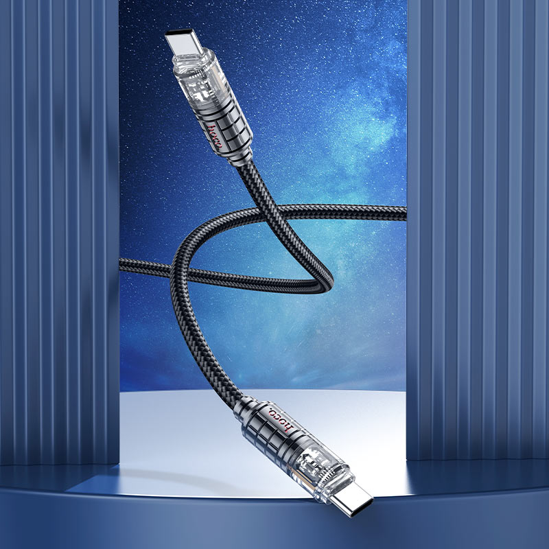 Hoco U122 60W fast charge Cable Type-C to Type-C -1.2m