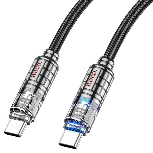 Hoco U122 60W fast charge Cable Type-C to Type-C -1.2m