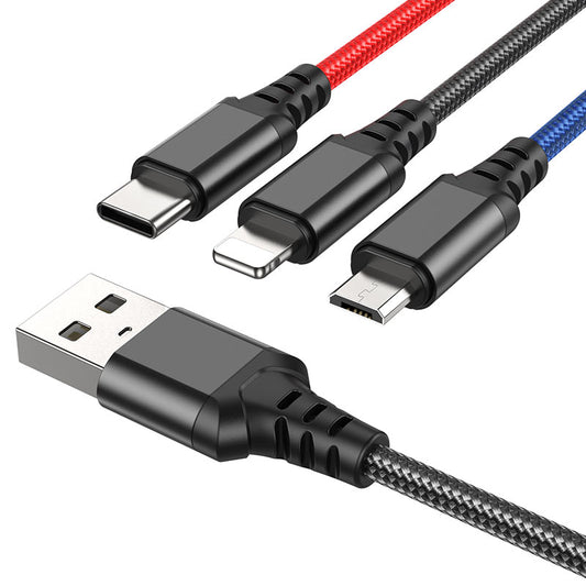 Hoco X76 Super, 3-in-1 charging cable (3 pack)
