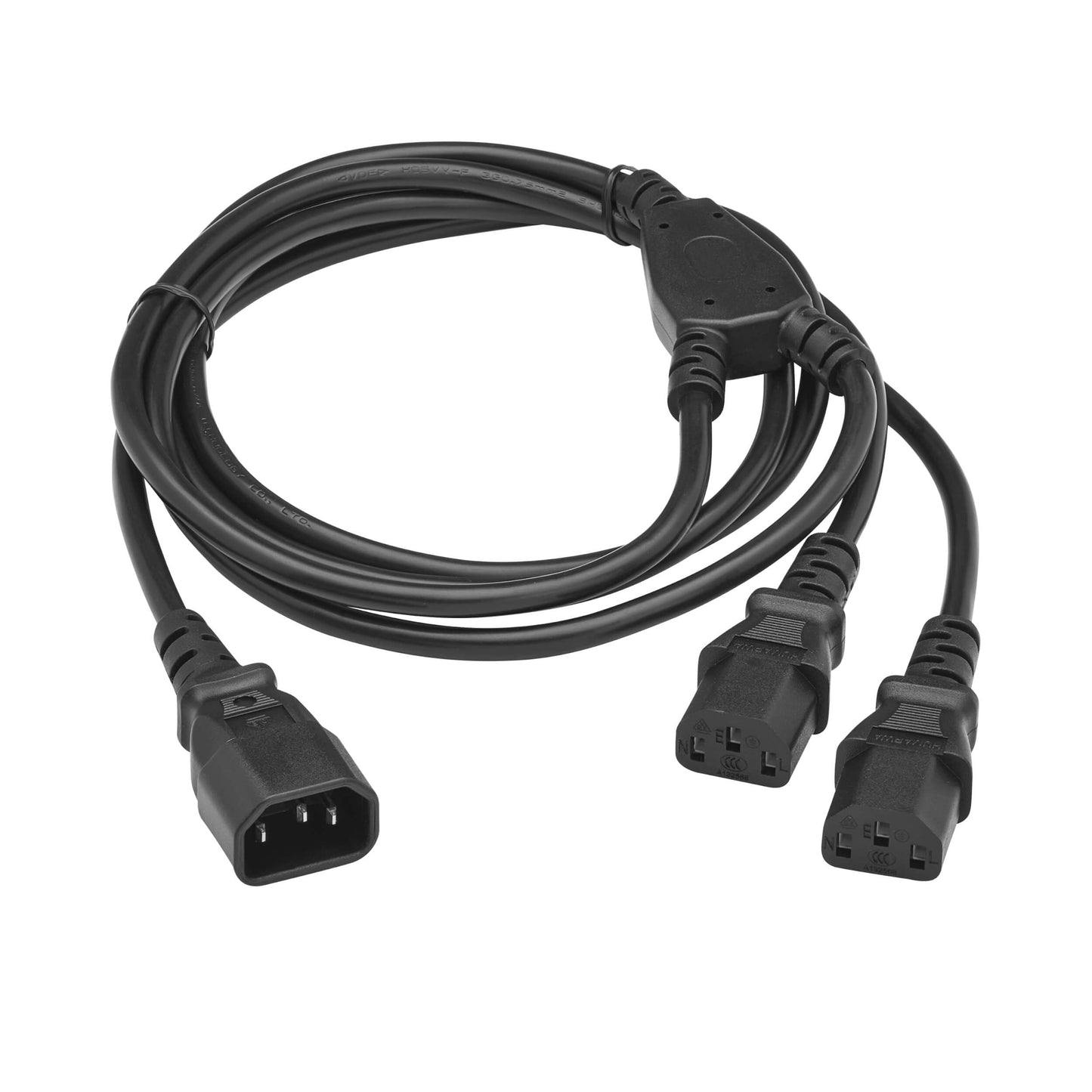 Entratech Power Cord Splitter, C14 to 2x C13 - 1.5m