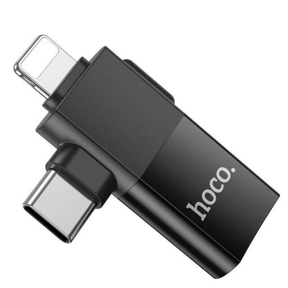HOCO UA17 iP & USB-C Male to USB Female OTG Adapter (pack of 3)