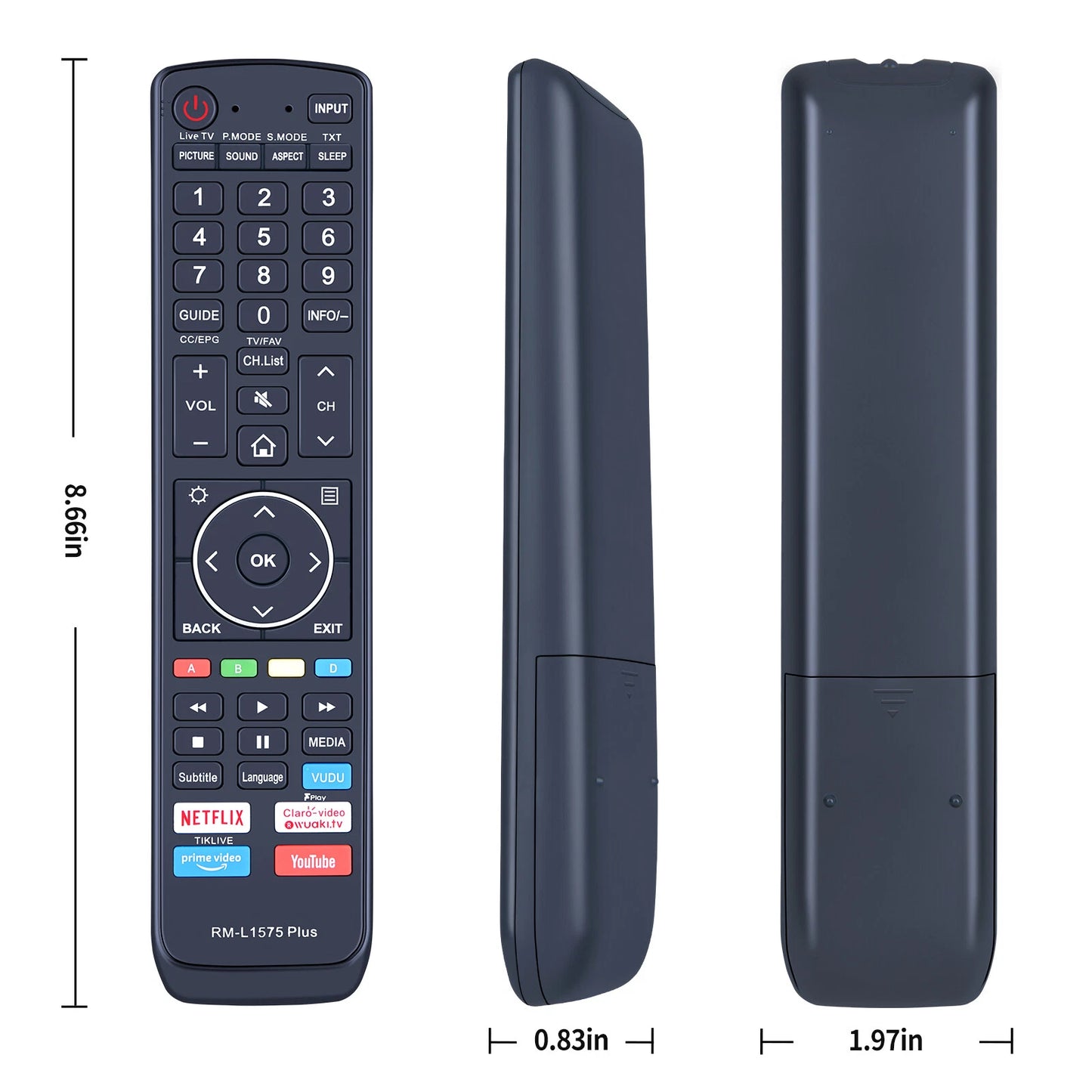 HUAYU RM-L1575 Remote Control For Hisense LCD/LED TV