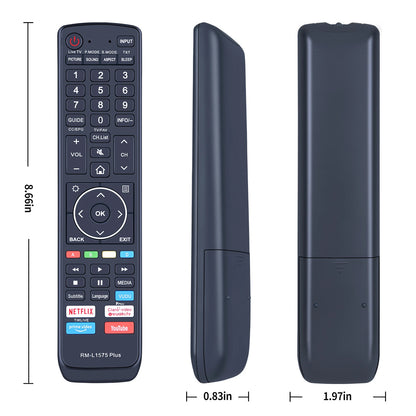 HUAYU RM-L1575 Remote Control For Hisense LCD/LED TV