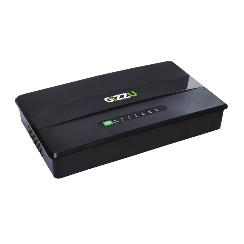 GIZZU 30W 38Wh 10400mAh Mini DC UPS - Black