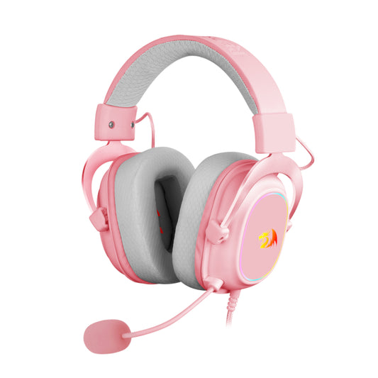 REDRAGON Over-Ear ZEUS-X USB RGB Gaming Headset - Pink