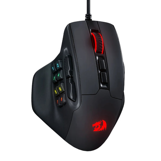 REDRAGON Aatrox 6200DP RGB MMO Gaming Mouse - Black