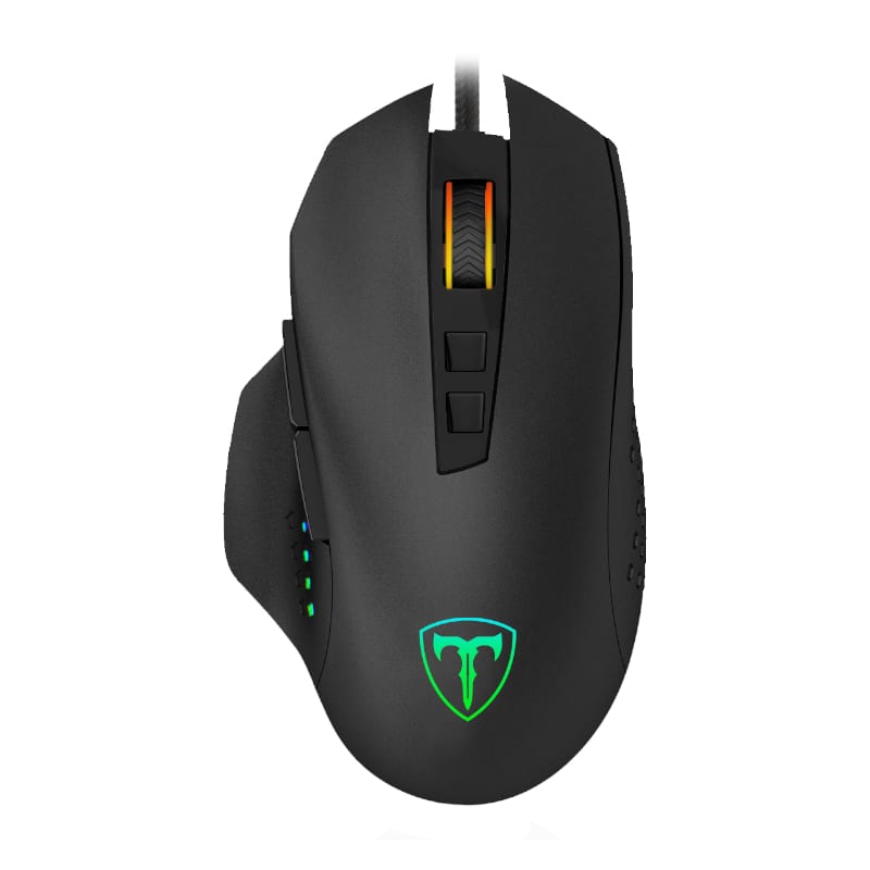 T-Dagger Captain 8000DPI 8 Button|180cm Cable|Ergo-Design|RGB Backlit Gaming Mouse - Black/Red