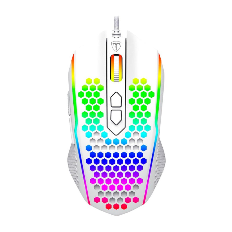 T-Dagger
Honeycomb 7200DPI RGB Lightweight Gaming Mouse - White