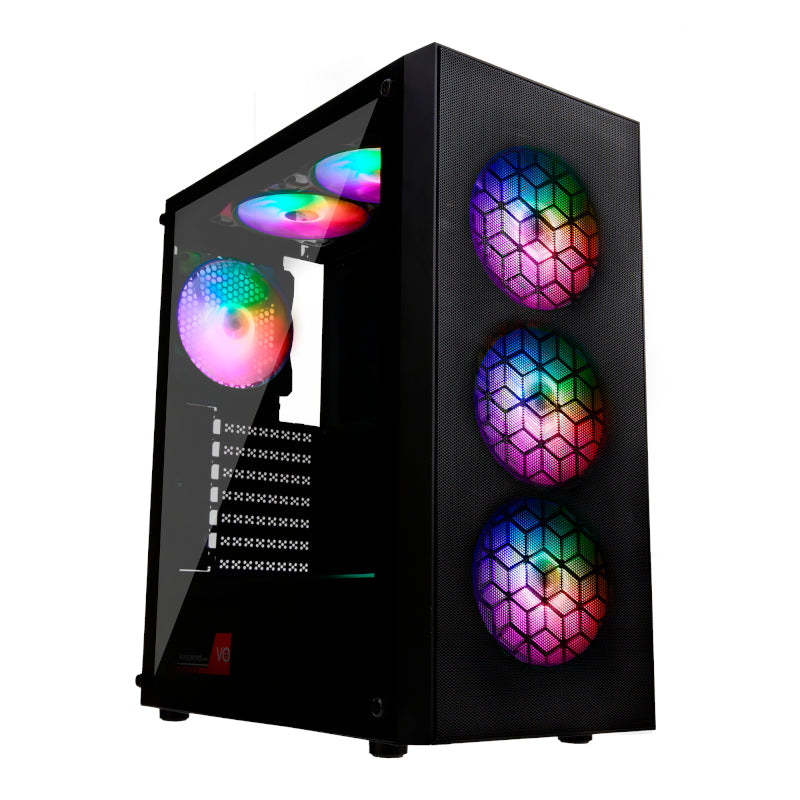 Raidmax X921TBS ATX|Micro-ATX|ITX ARGB Mid-Tower Gaming Chassis - Black